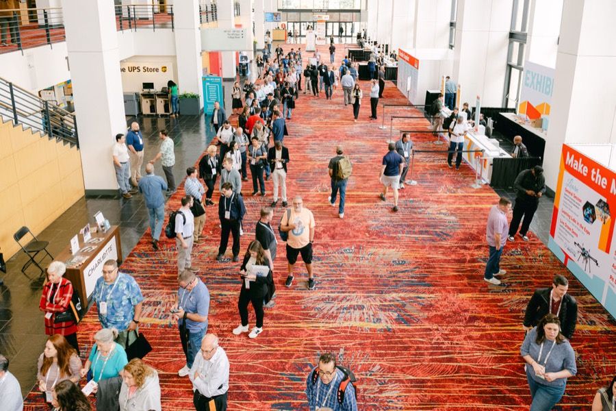 Crowds fill the NFMT show floor